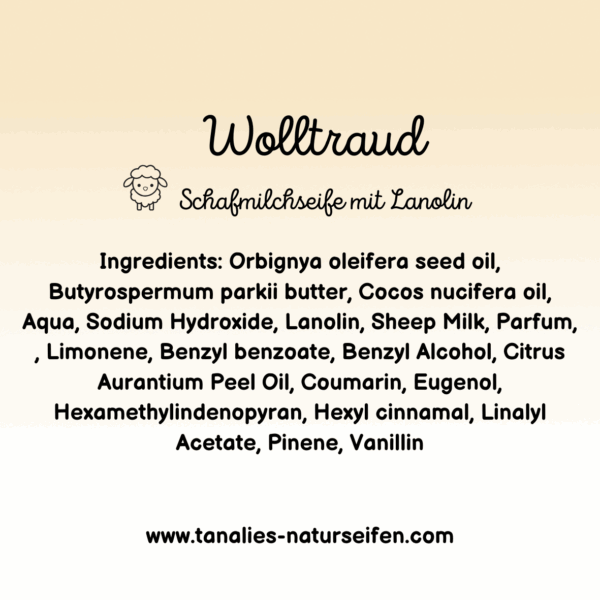 Wolltraud- Schafmilchseife mit Lanolin – Bild 2