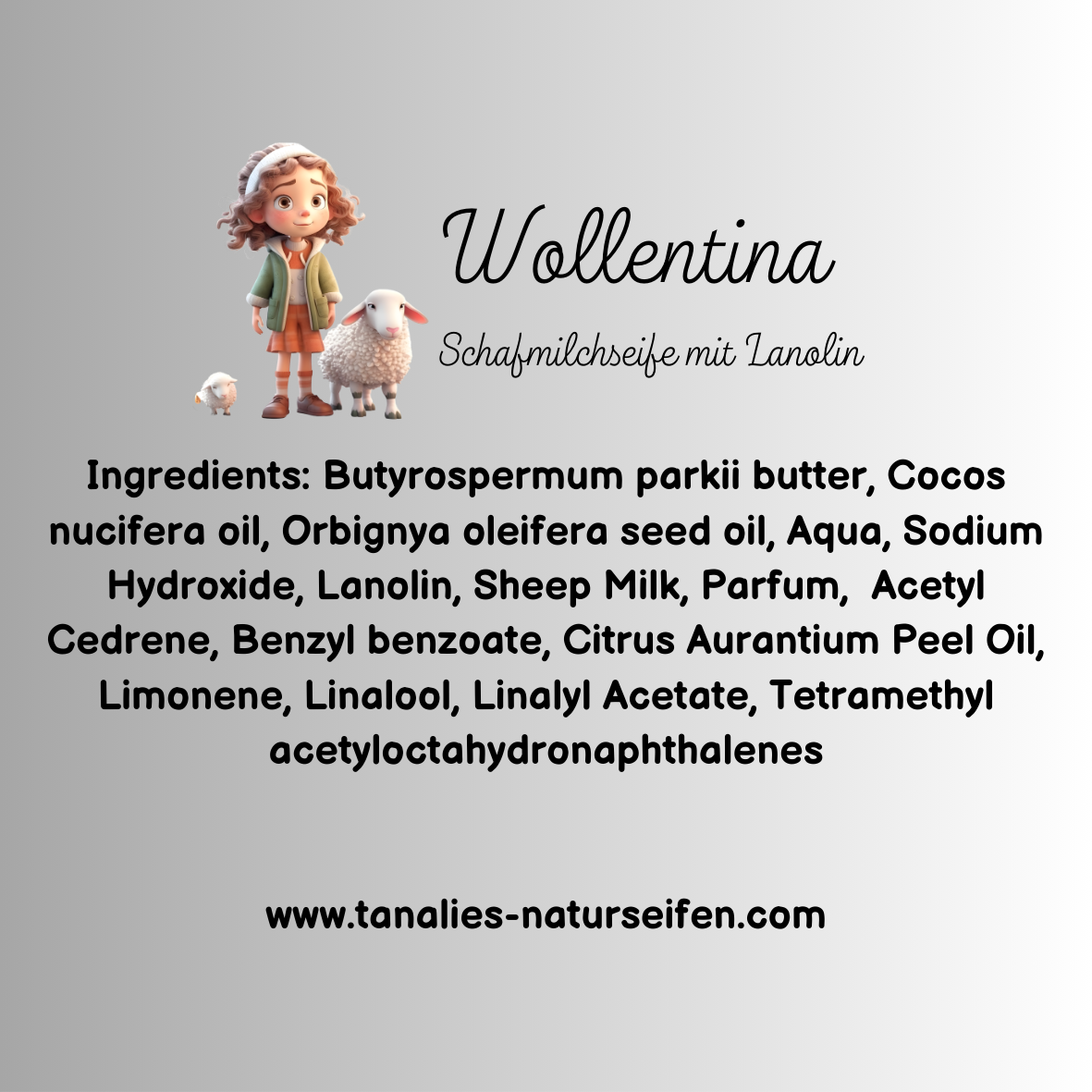 Wollentina- Schafmilchseife mit Lanolin – Bild 2